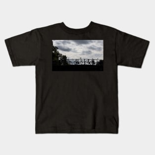 Bikes in Silhouette Kids T-Shirt